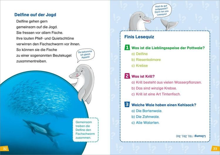 Produktbild: WAS IST WAS Erstes Lesen Band 1. Wale und Delfine