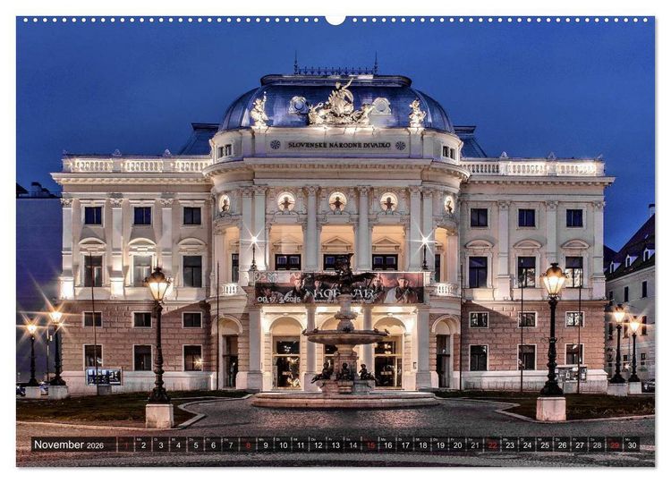Produktbild: Donaumetropole Bratislava (hochwertiger Premium Wandkalender 2026 DIN A2 quer), Kunstdruck in Hochglanz