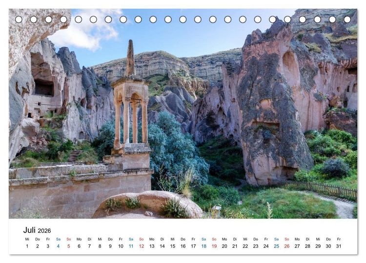 Produktbild: Kappadokien - Das M&auml;rchenland der T&uuml;rkei (Tischkalender 2026 DIN A5 quer), CALVENDO Monatskalender