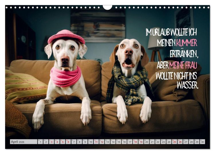 Produktbild: ULTRAKRASS Knallharte Hunde (Wandkalender 2026 DIN A3 quer), CALVENDO Monatskalender