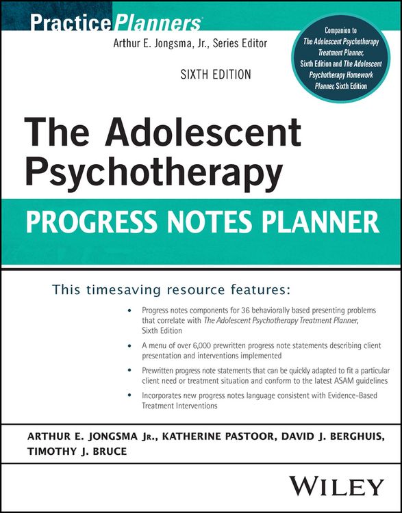 Produktbild: The Adolescent Psychotherapy Progress Notes Planner