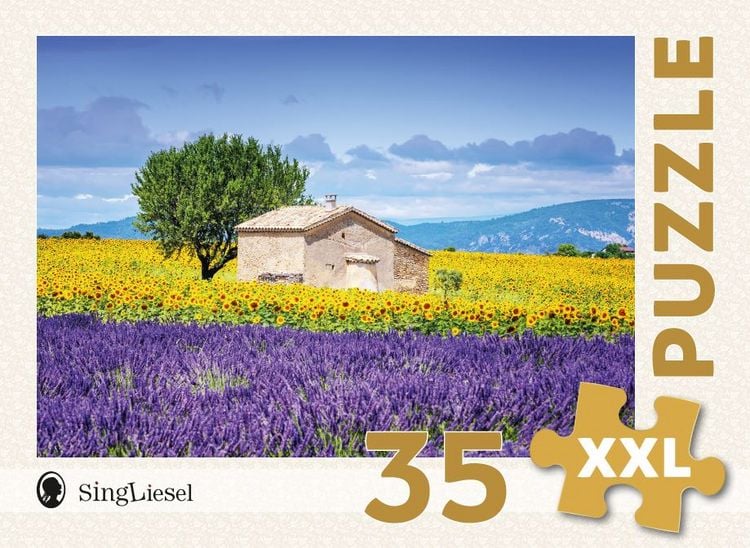 Produktbild: Demenz-Puzzle: Provence. Das Demenz-Puzzle-Spiel mit 35 Puzzle-Teilen im XXL-Format