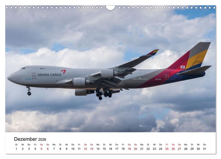 Produktbild: Boeing 747 Kalender (Wandkalender 2026 DIN A3 quer), CALVENDO Monatskalender