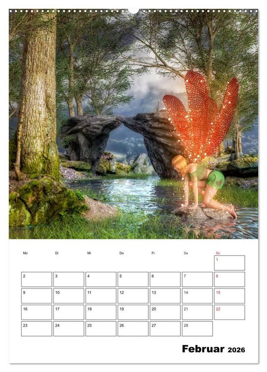 Produktbild: Im Land der imagin&auml;ren Feen (hochwertiger Premium Wandkalender 2026 DIN A2 hoch), Kunstdruck in Hochglanz