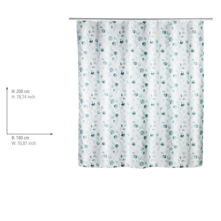 Produktbild: Duschvorhang Mod. Pioppo, Textil (Polyester), 180 x 200 cm, waschbar