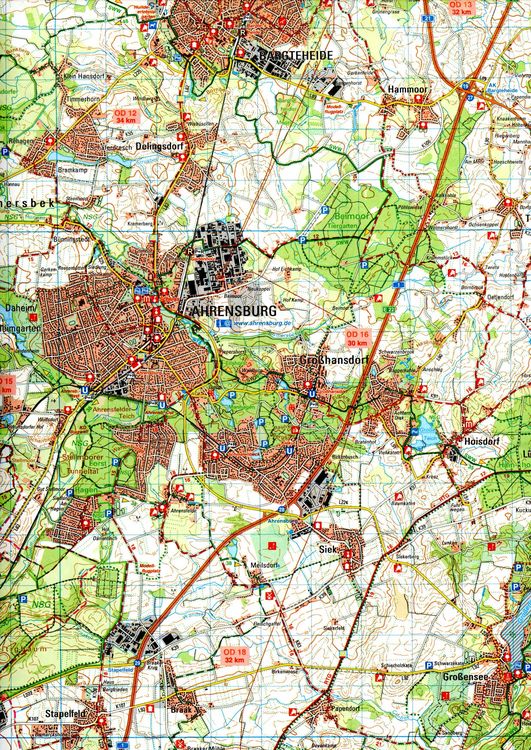 Produktbild: Wander- und Freizeitkarte Ratzeburg - Lauenburg