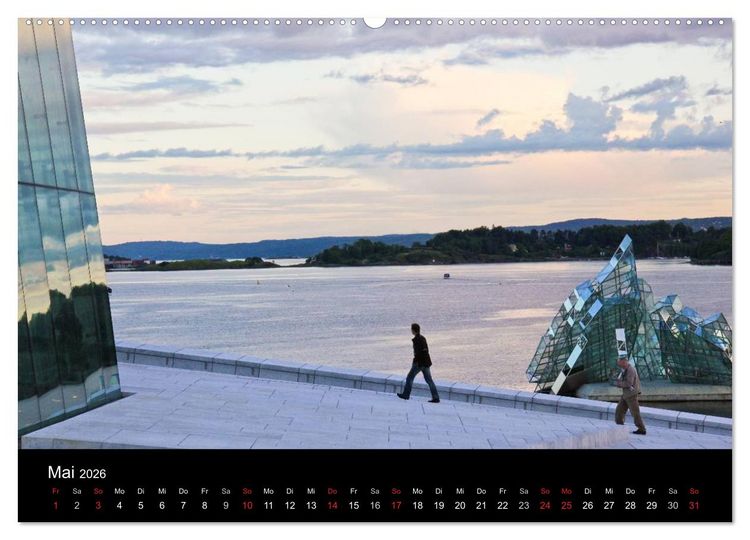 Produktbild: Oslo (Wandkalender 2026 DIN A2 quer), CALVENDO Monatskalender