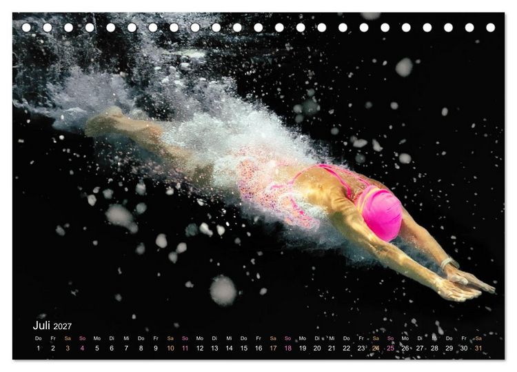 Produktbild: SCHWIMMGL&Uuml;CK (Tischkalender 2027 DIN A5 quer), CALVENDO Monatskalender
