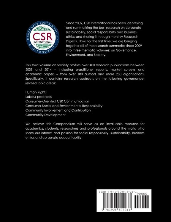 Produktbild: The CSR International Research Compendium