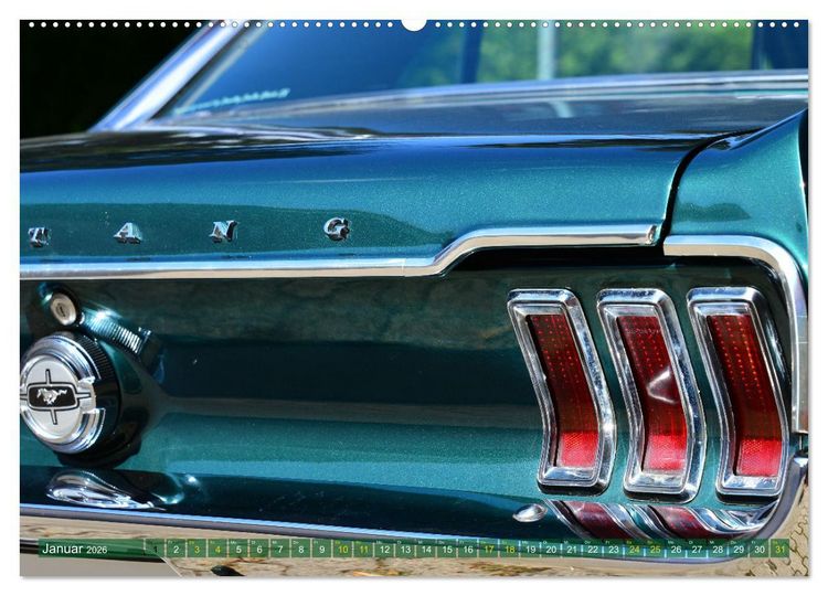 Produktbild: Ein Pony zum verlieben - Ford Mustang 1968 (hochwertiger Premium Wandkalender 2026 DIN A2 quer), Kunstdruck in Hochglanz