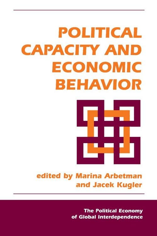 Produktbild: Political Capacity And Economic Behavior