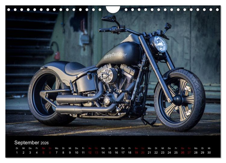 Produktbild: Exklusive Best of Fat Ass Custombike Edition, feinste Harleys mit fettem Hintern (Wandkalender 2026 DIN A4 quer), CALVENDO Monatskalender