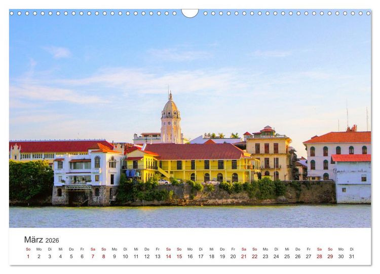 Produktbild: Panama - Traumhafte Str&auml;nde und St&auml;dte. (Wandkalender 2026 DIN A3 quer), CALVENDO Monatskalender