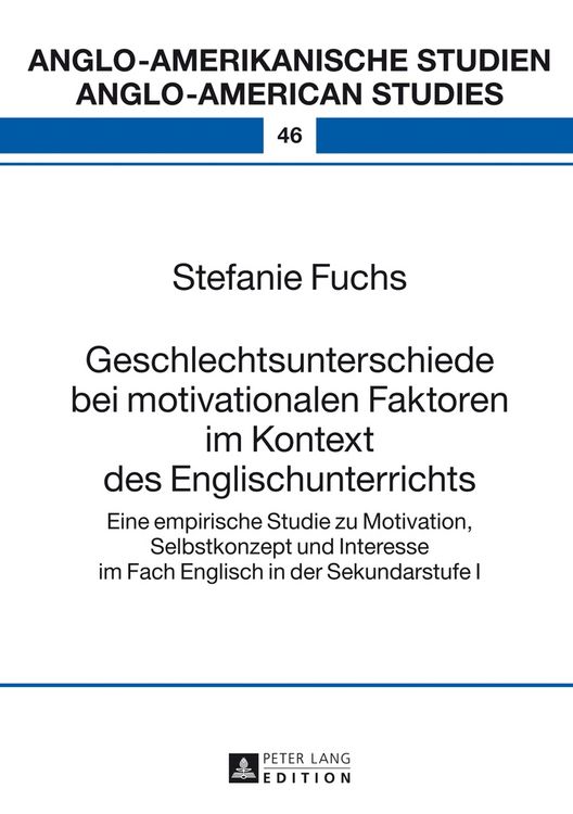 Produktbild: Geschlechtsunterschiede bei motivationalen Faktoren im Kontext des Englischunterrichts