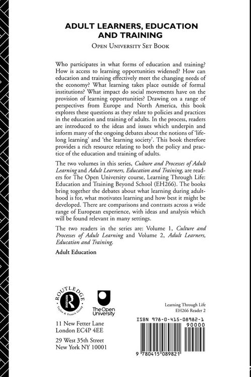 Produktbild: Adult Learners, Education and Training: A Reader