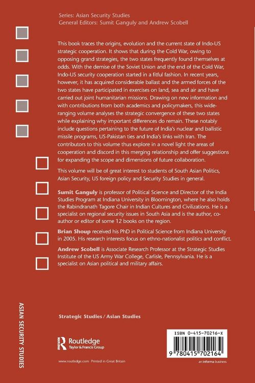 Produktbild: US-Indian Strategic Cooperation into the 21st Century