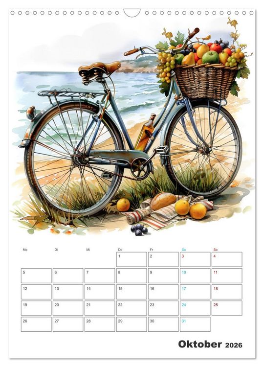 Produktbild: Fahrradpoesie (Wandkalender 2026 DIN A3 hoch), CALVENDO Monatskalender