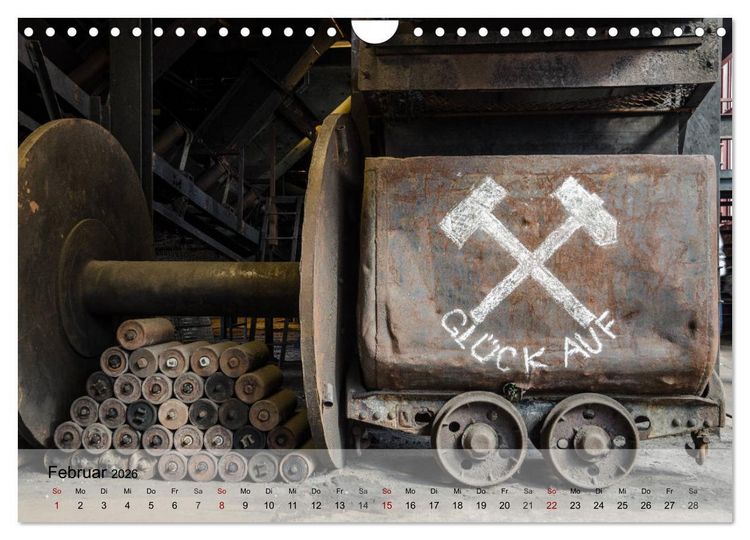 Produktbild: Zeche und Kokerei Zollverein Essen: Industrie-Architektur (Wandkalender 2026 DIN A4 quer), CALVENDO Monatskalender