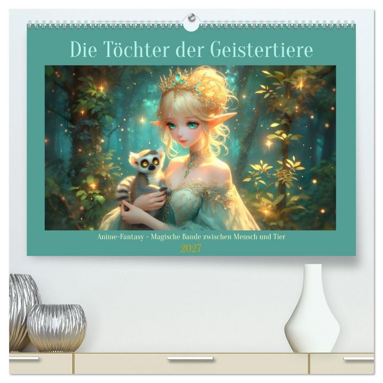 Produktbild: Die T&ouml;chter der Geistertiere (hochwertiger Premium Wandkalender 2027 DIN A2 quer), Kunstdruck in Hochglanz