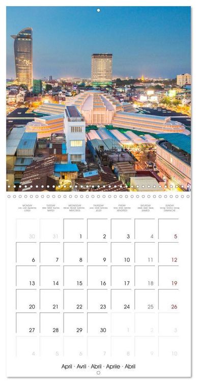 Produktbild: CAMBODIA Amazing Planet (Wall Calendar 2026 12 &times; 12 Inch) CALVENDO 12 Month Wall Calendar