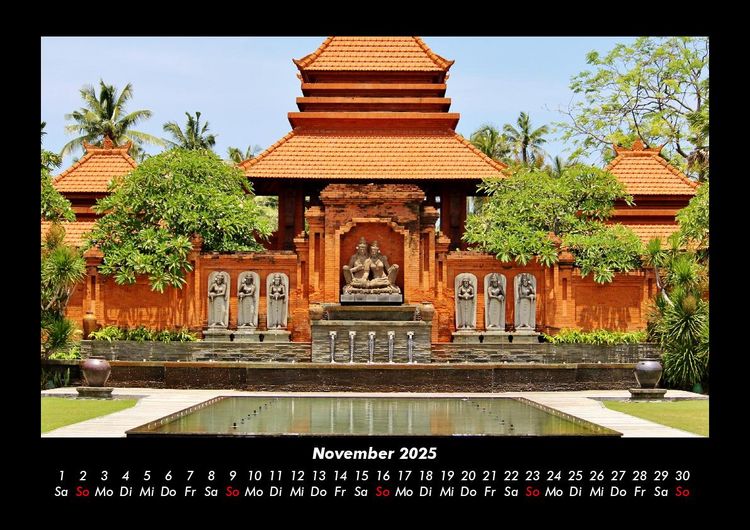 Produktbild: Tempel 2025 Fotokalender DIN A3