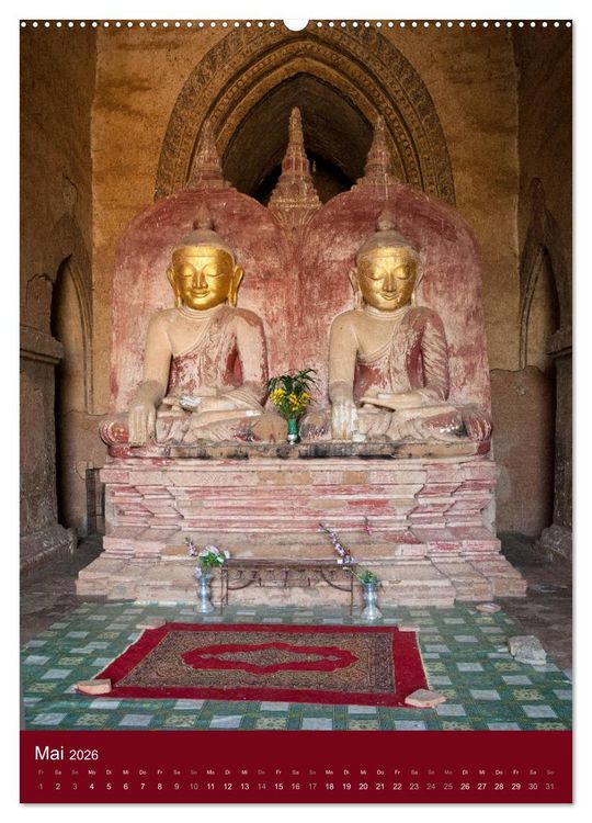 Produktbild: MYANMAR SPIRITUELL 2026 (hochwertiger Premium Wandkalender 2026 DIN A2 hoch), Kunstdruck in Hochglanz