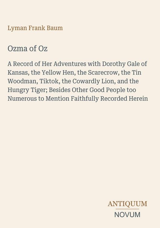 Produktbild: Ozma of Oz