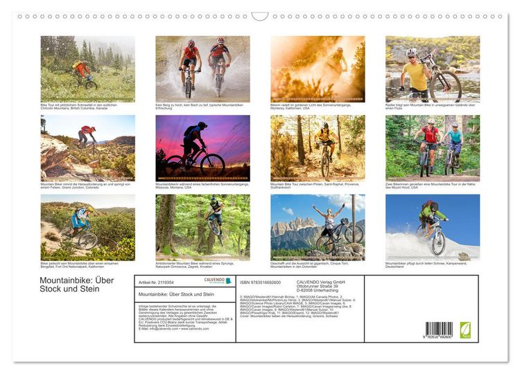 Produktbild: Mountainbike: &Uuml;ber Stock und Stein (Wandkalender 2026 DIN A2 quer), CALVENDO Monatskalender