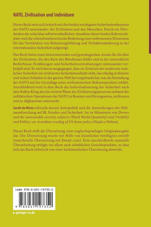 Produktbild: NATO, Zivilisation und Individuen