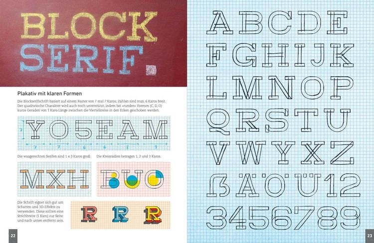 Produktbild: Handlettering. Die 33 sch&ouml;nsten Alphabete mit Rahmen, Ornamenten und Bord&uuml;ren