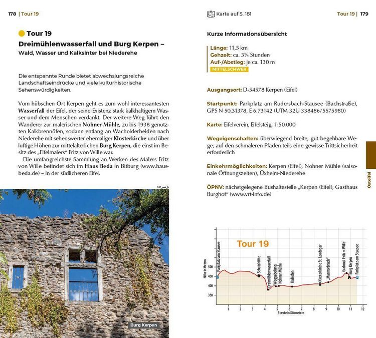 Produktbild: Reise Know-How Wanderf&uuml;hrer Eifel : 40 Wanderungen, mit GPS-Tracks