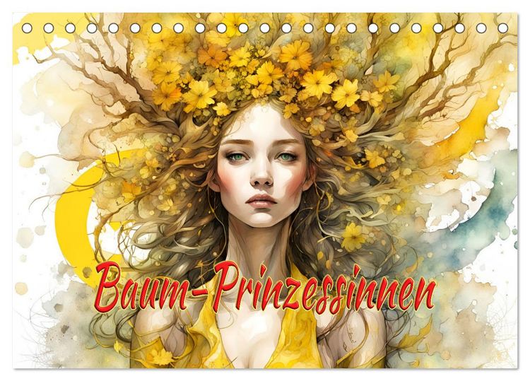 Produktbild: Baum-Prinzessinnen (Tischkalender 2026 DIN A5 quer), CALVENDO Monatskalender