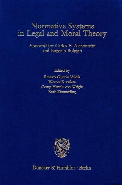 Produktbild: Normative Systems in Legal and Moral Theory.