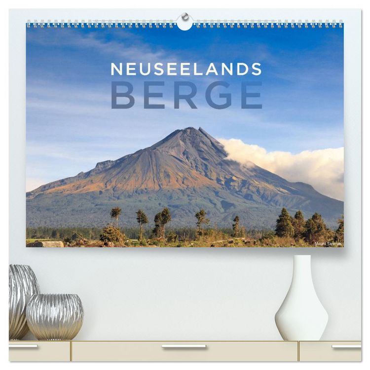 Produktbild: Neuseelands Berge (hochwertiger Premium Wandkalender 2026 DIN A2 quer), Kunstdruck in Hochglanz