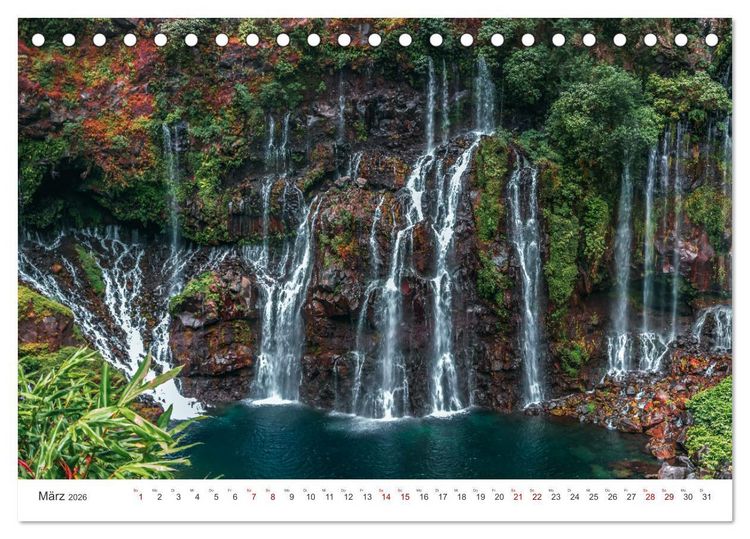 Produktbild: &Icirc;le de la R&eacute;union - Das franz&ouml;sische Paradies im Indischen Ozean (Tischkalender 2026 DIN A5 quer), CALVENDO Monatskalender