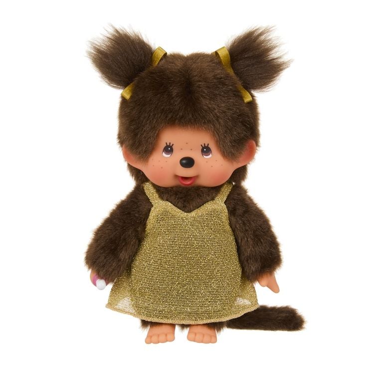 Produktbild: Monchhichi Pl&uuml;schfigur Glitter Dress Girl gold 20cm
