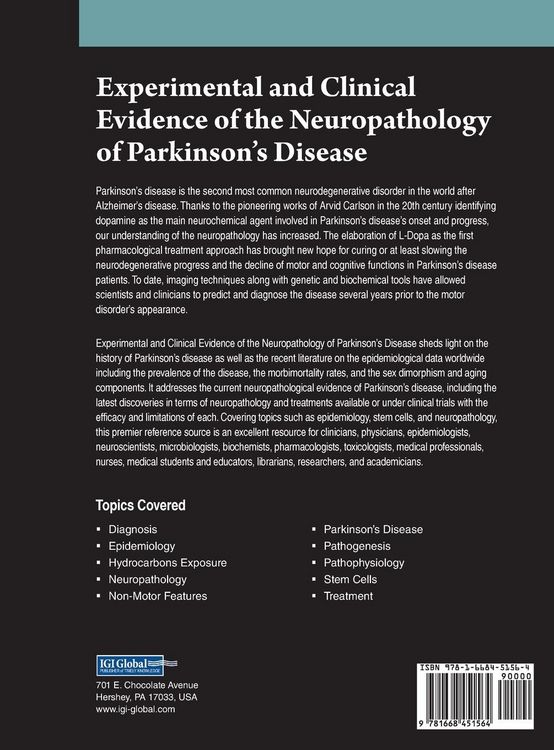 Produktbild: Experimental and Clinical Evidence of the Neuropathology of Parkinson's Disease