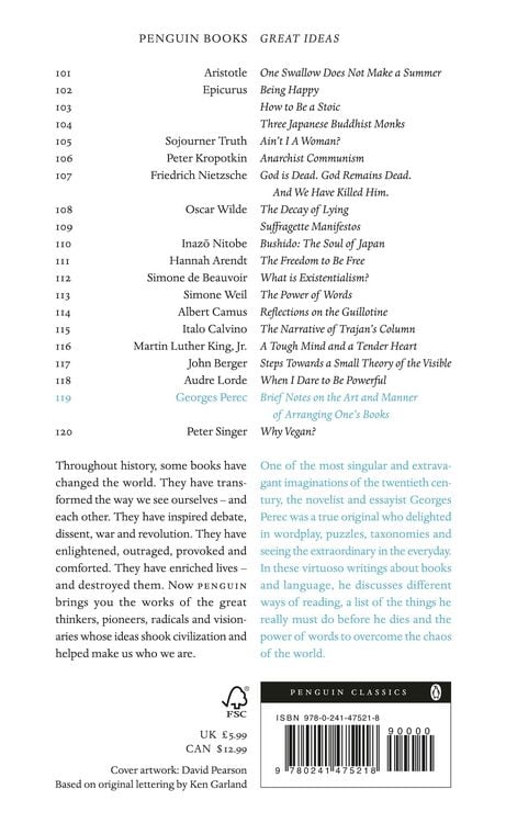 Produktbild: Brief Notes on the Art and Manner of Arranging One's Books