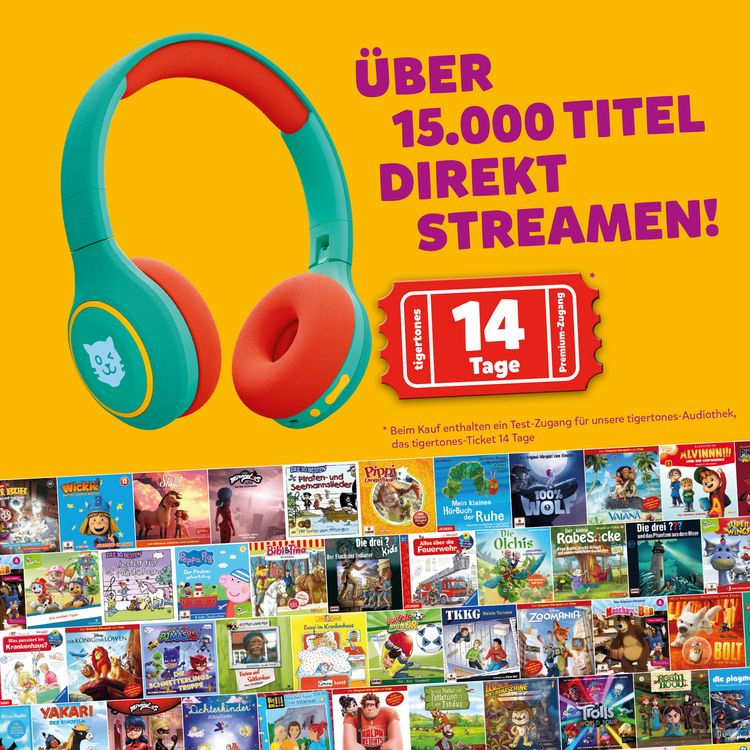 Produktbild: Tigerbuddies - Kinder - Kopfh&ouml;rer - Funky Green
