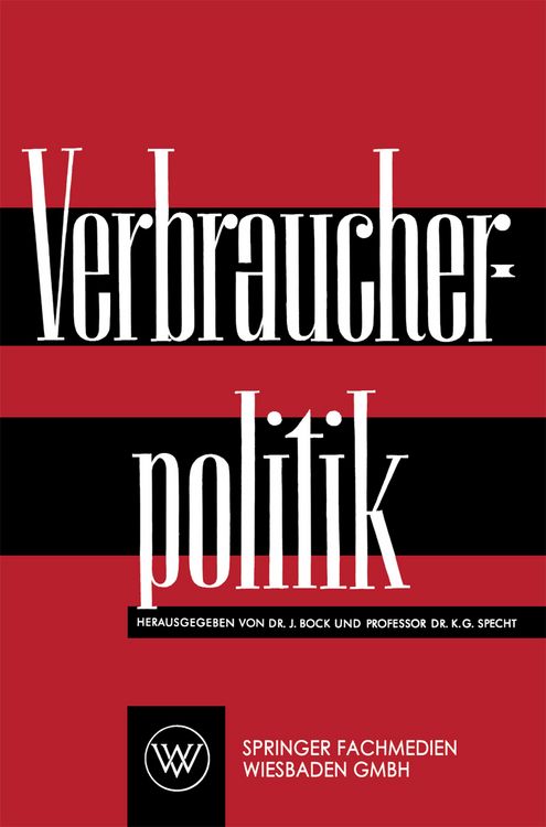 Produktbild: Verbraucherpolitik