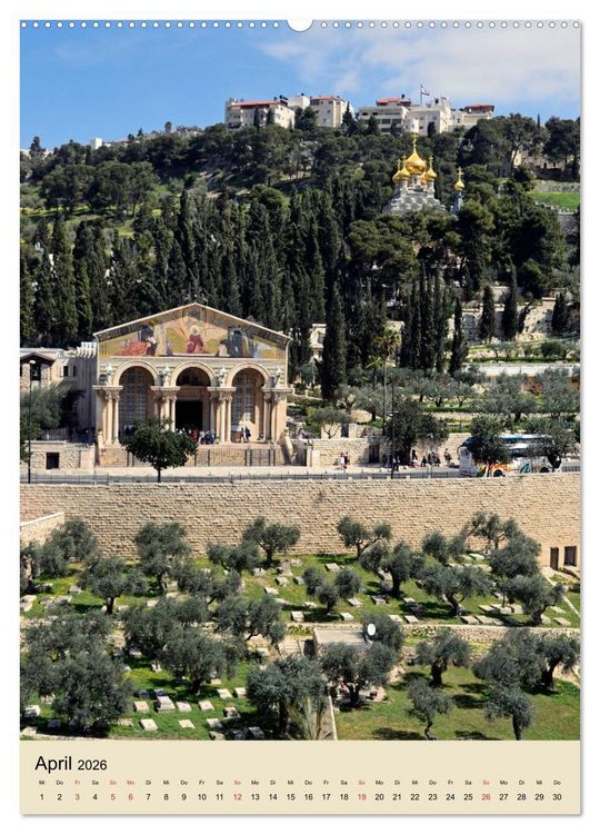 Produktbild: Jerusalem - Jeruschalajim (hochwertiger Premium Wandkalender 2026 DIN A2 hoch), Kunstdruck in Hochglanz