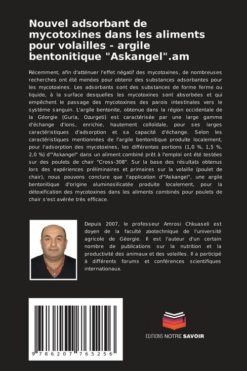 Produktbild: Nouvel adsorbant de mycotoxines dans les aliments pour volailles - argile bentonitique "Askangel".am