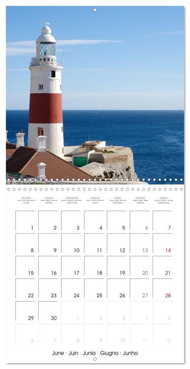Produktbild: Gibraltar - Where Britain borders Spain (Wall Calendar 2026 12 &times; 12 Inch) CALVENDO 12 Month Wall Calendar