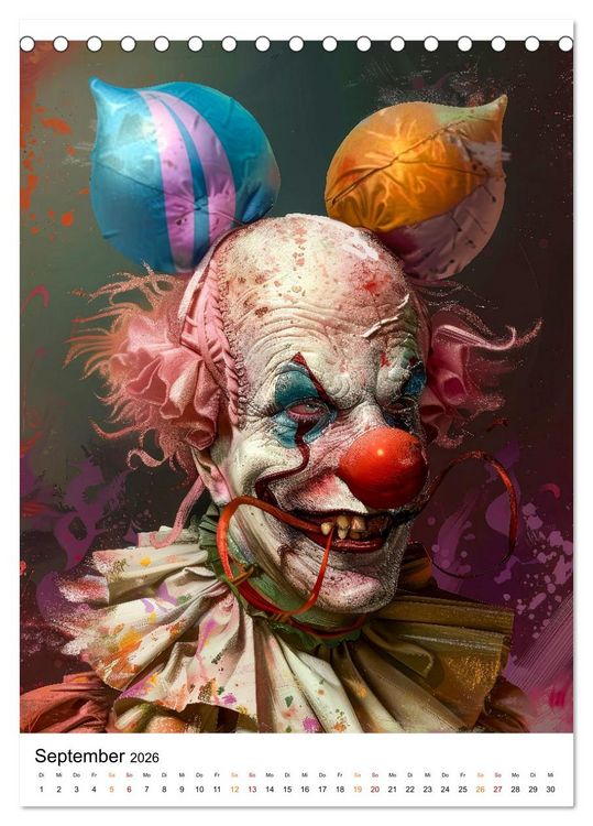 Produktbild: Der Clown (Tischkalender 2026 DIN A5 hoch), CALVENDO Monatskalender