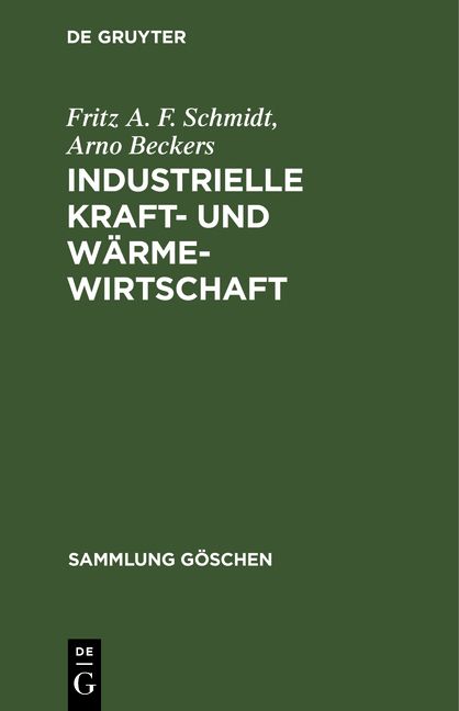 Produktbild: Industrielle Kraft- und W&auml;rmewirtschaft