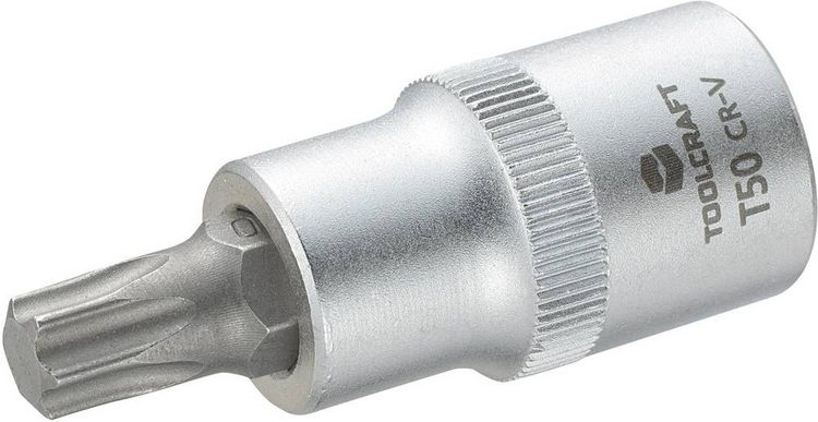 Produktbild: TOOLCRAFT 816168 Innen-Sechsrund (TX) Steckschl&uuml;ssel-Bit-Einsatz T 50 1/2\" (12.5 mm)