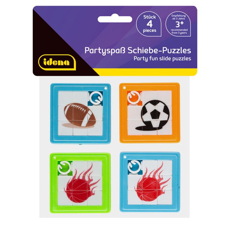 Produktbild: Idena Schiebepuzzle Partyspa&szlig; 4 St&uuml;ck