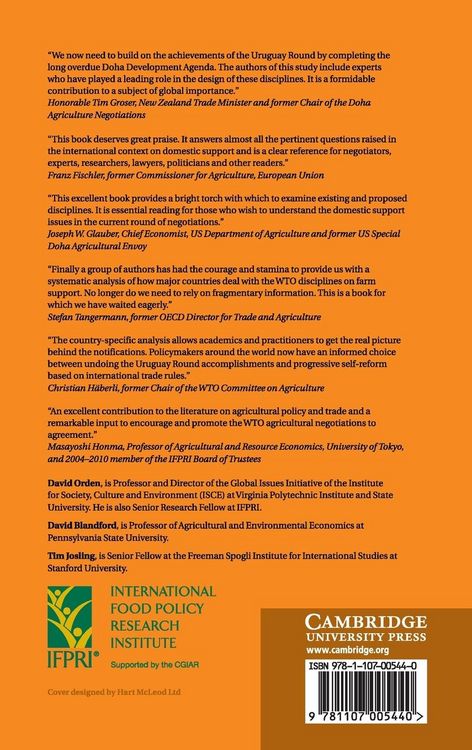 Produktbild: WTO Disciplines on Agricultural Support