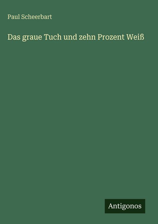 Produktbild: Das graue Tuch und zehn Prozent Wei&szlig;