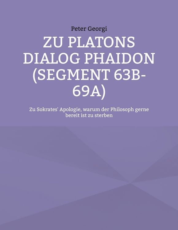 Produktbild: Zu Platons Dialog Phaidon (Segment 63b-69a)